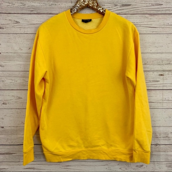 topshop yellow sweatshirt